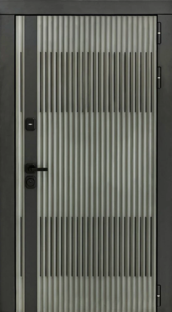 Входная дверь ДвериПРО Elfy СБ-1 (ст. белое, 16мм, беленый дуб) DPRO221063 внешняя сторона