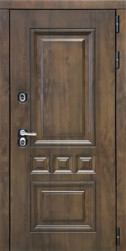 Входная дверь ДвериПРО Аура Без фрезеровки Дуб пацифик горизонт DPRO221154 внешняя сторона