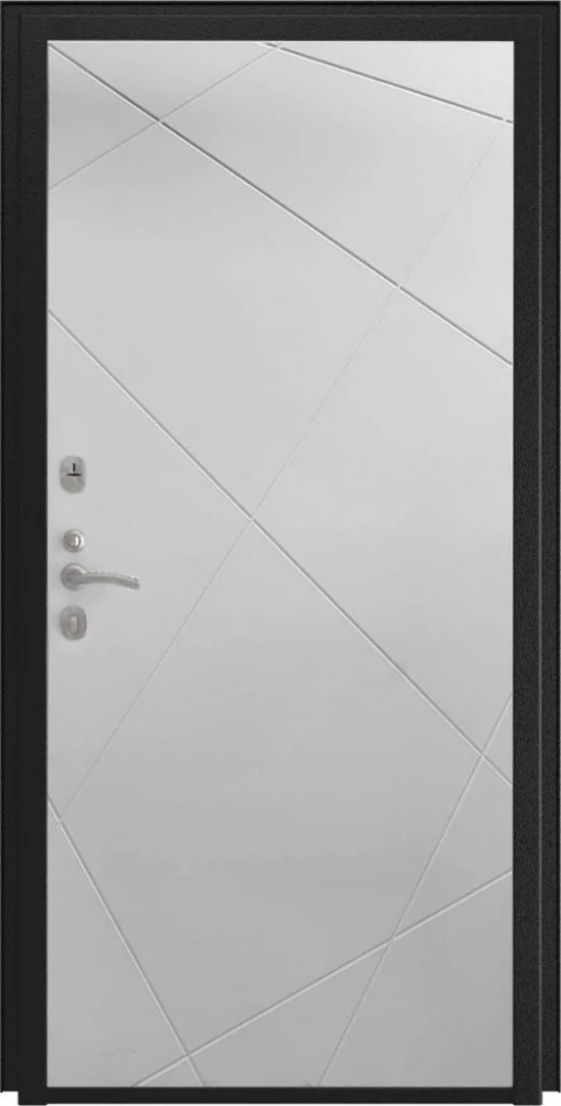 Входная дверь ДвериПРО Л-45 ФЛ-291 (Лине, 10мм, Белый софт) DPRO227631 внутренняя сторона